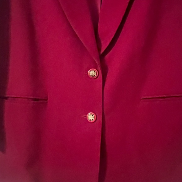 NWT 100% wool size 14 Alfred Dunner maroon 3pc set - Picture 3 of 6